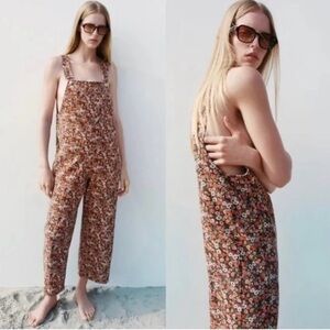 Zara The Jane Ditzy Floral Overalls